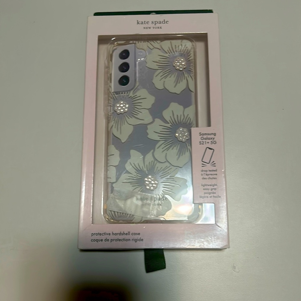 New In Box Kate Spade Floral Phone Case for Samsung Galaxy S21+